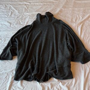 Michael Stars Charcoal Cowl Neck Sweater